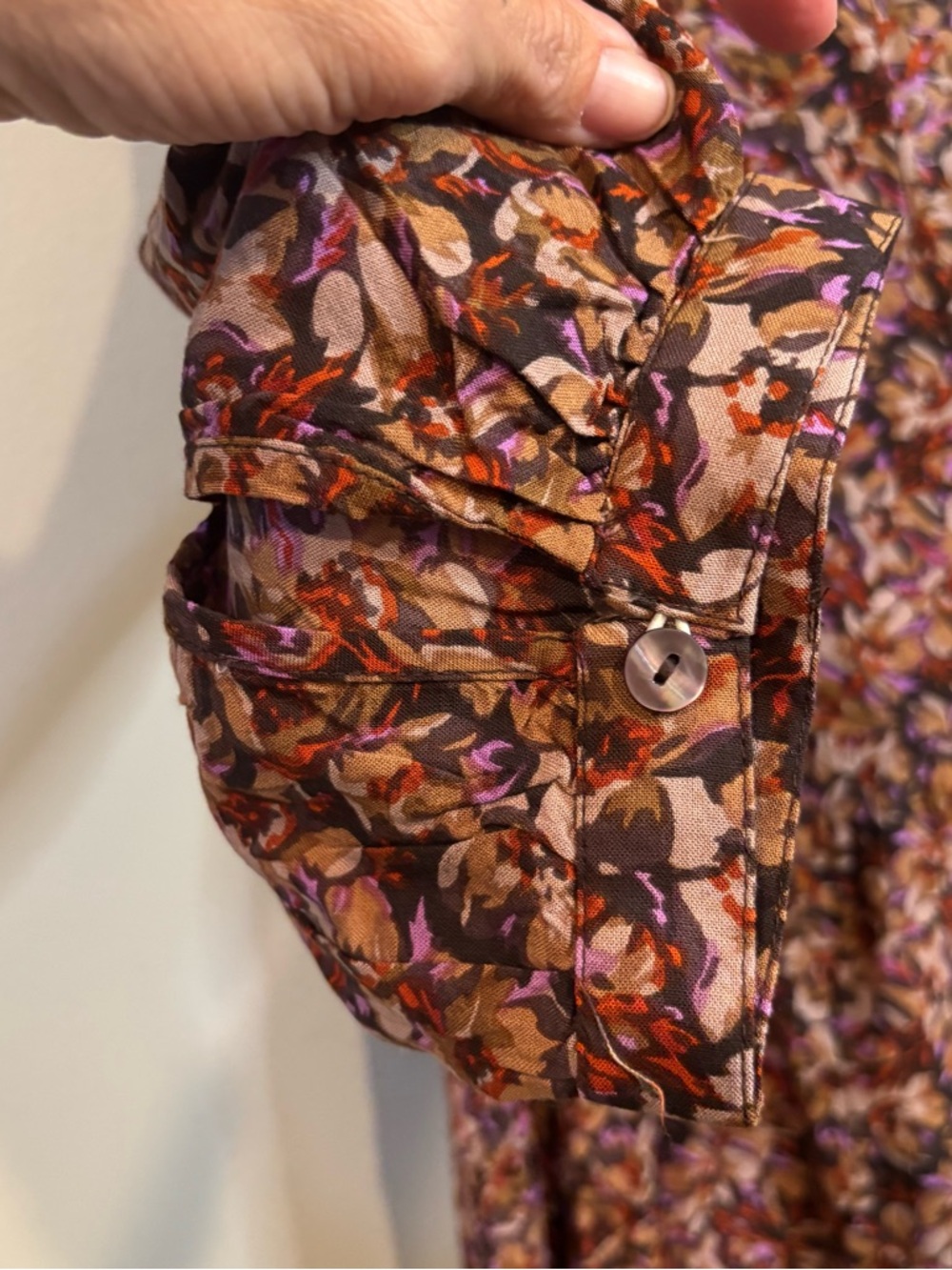 NATURAL LIFE Medium Brown Floral Tiered Maxi Dress - Picture 8 of 12